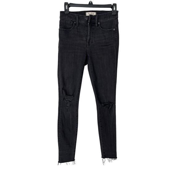 MADEWELL | Women’s Black Denim Jeans 9” High-Rise Skinny | Size 25 - Picture 2 of 8